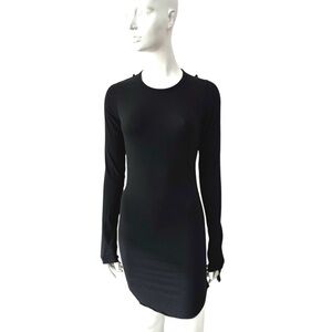 Rundholz Black Cotton Tunic Dress